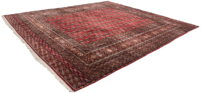 14x15.5 Vintage Fine Bokhara Square Carpet