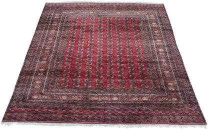14x15.5 Vintage Fine Bokhara Square Carpet