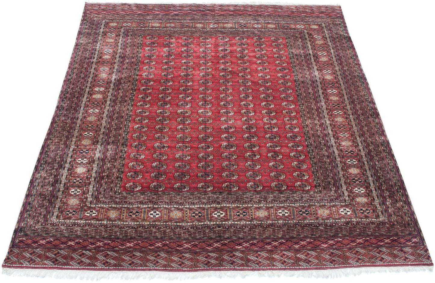 14x15.5 Vintage Fine Bokhara Square Carpet