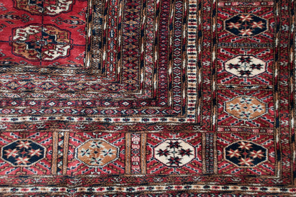 14x15.5 Vintage Fine Bokhara Square Carpet