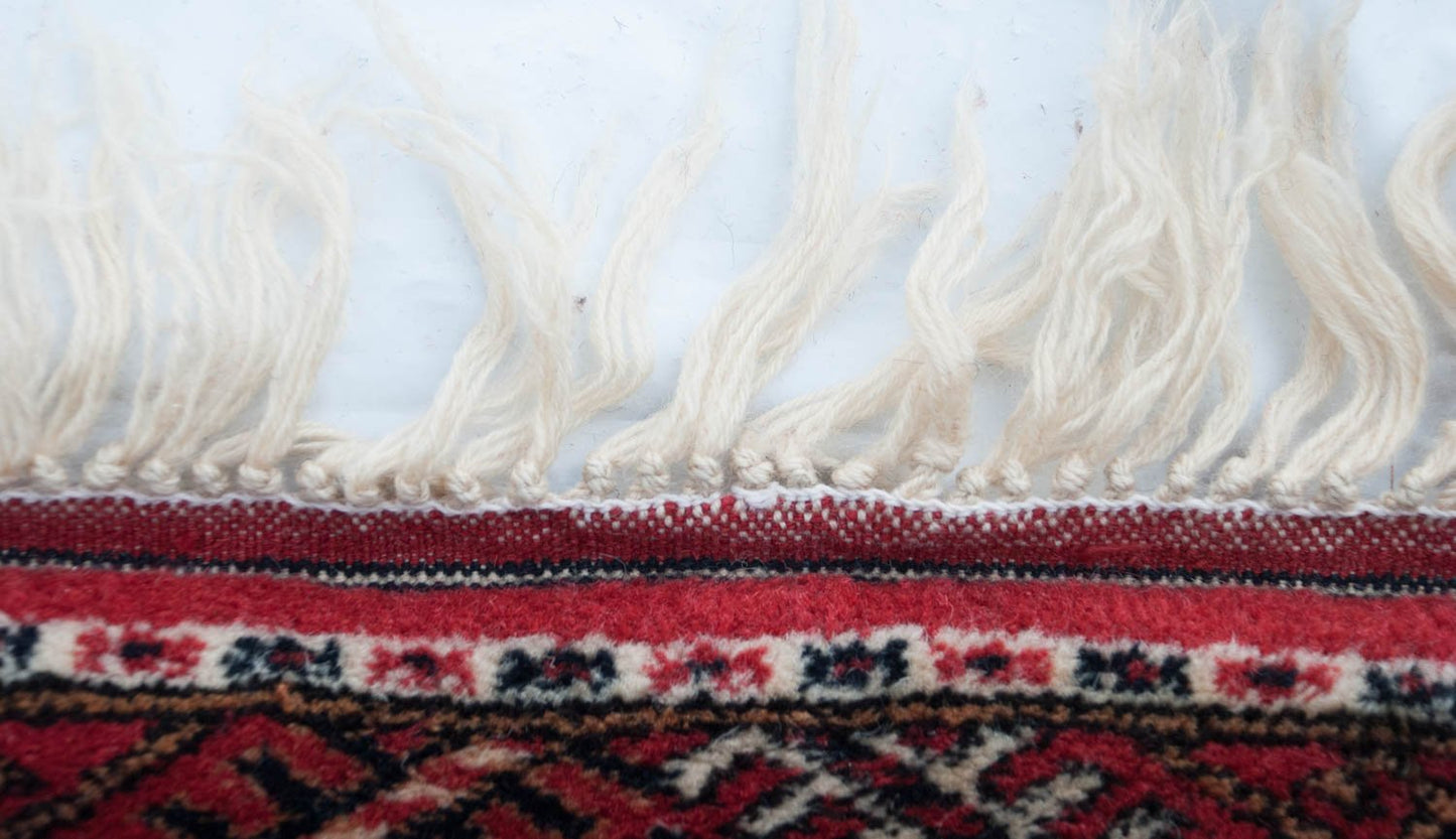 14x15.5 Vintage Fine Bokhara Square Carpet
