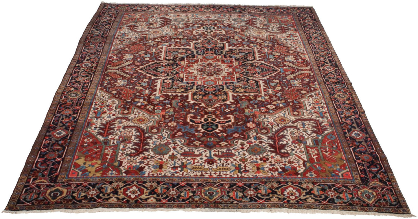 11.5x14 Vintage Heriz Carpet