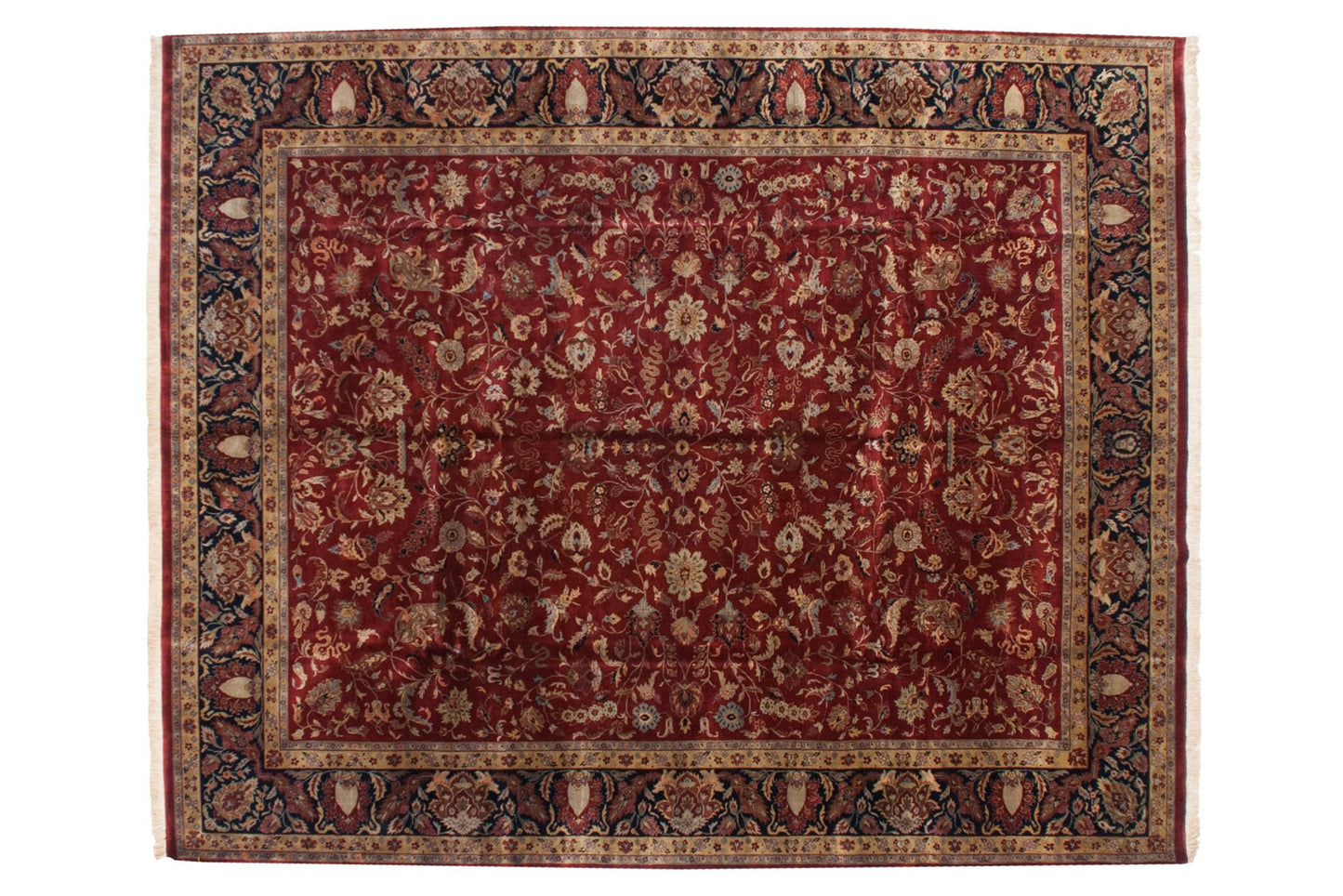 11.5x15 Fine Indian Mohajeran Sarouk Design Carpet