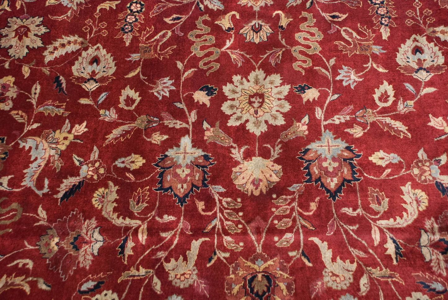 11.5x15 Fine Indian Mohajeran Sarouk Design Carpet