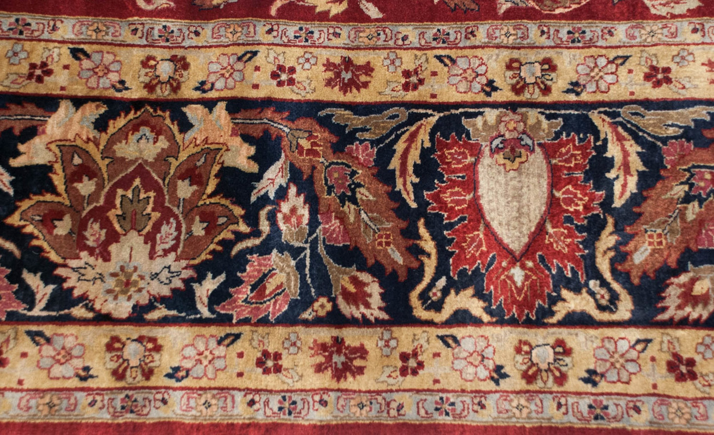 11.5x15 Fine Indian Mohajeran Sarouk Design Carpet