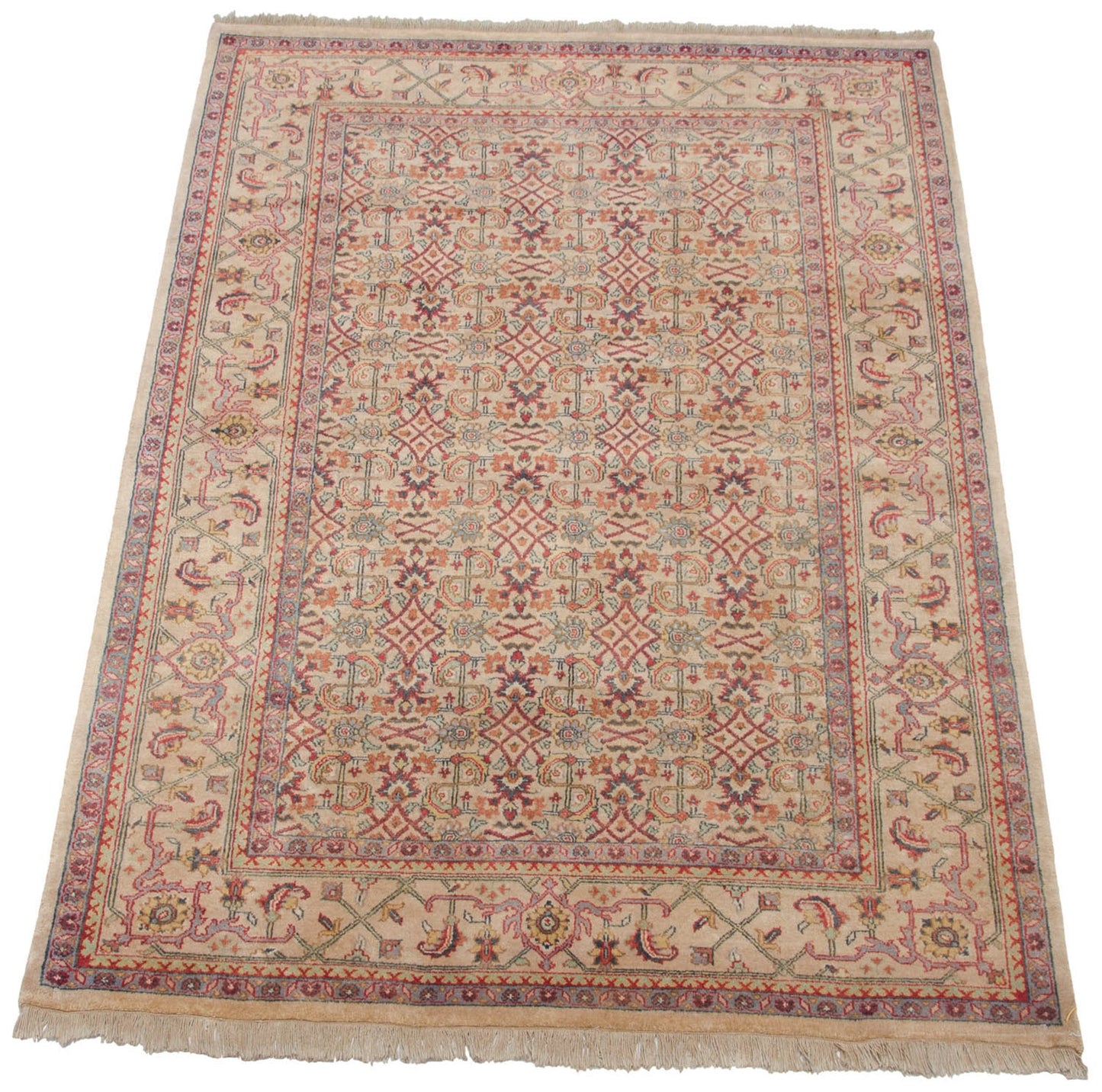 6x9 Vintage Indian Mahal Design Carpet