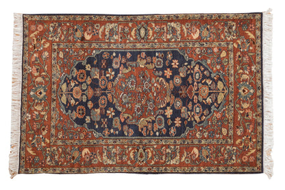 4x6 Vintage Armenian Hamadan Design Rug