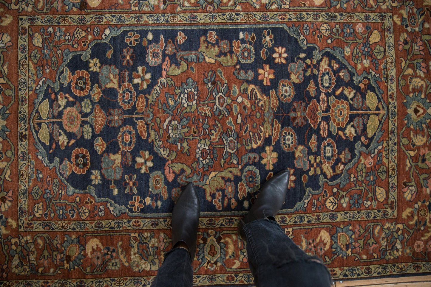 4x6 Vintage Armenian Hamadan Design Rug
