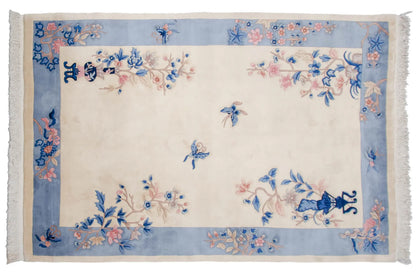 6x9 Vintage Art Deco Carpet