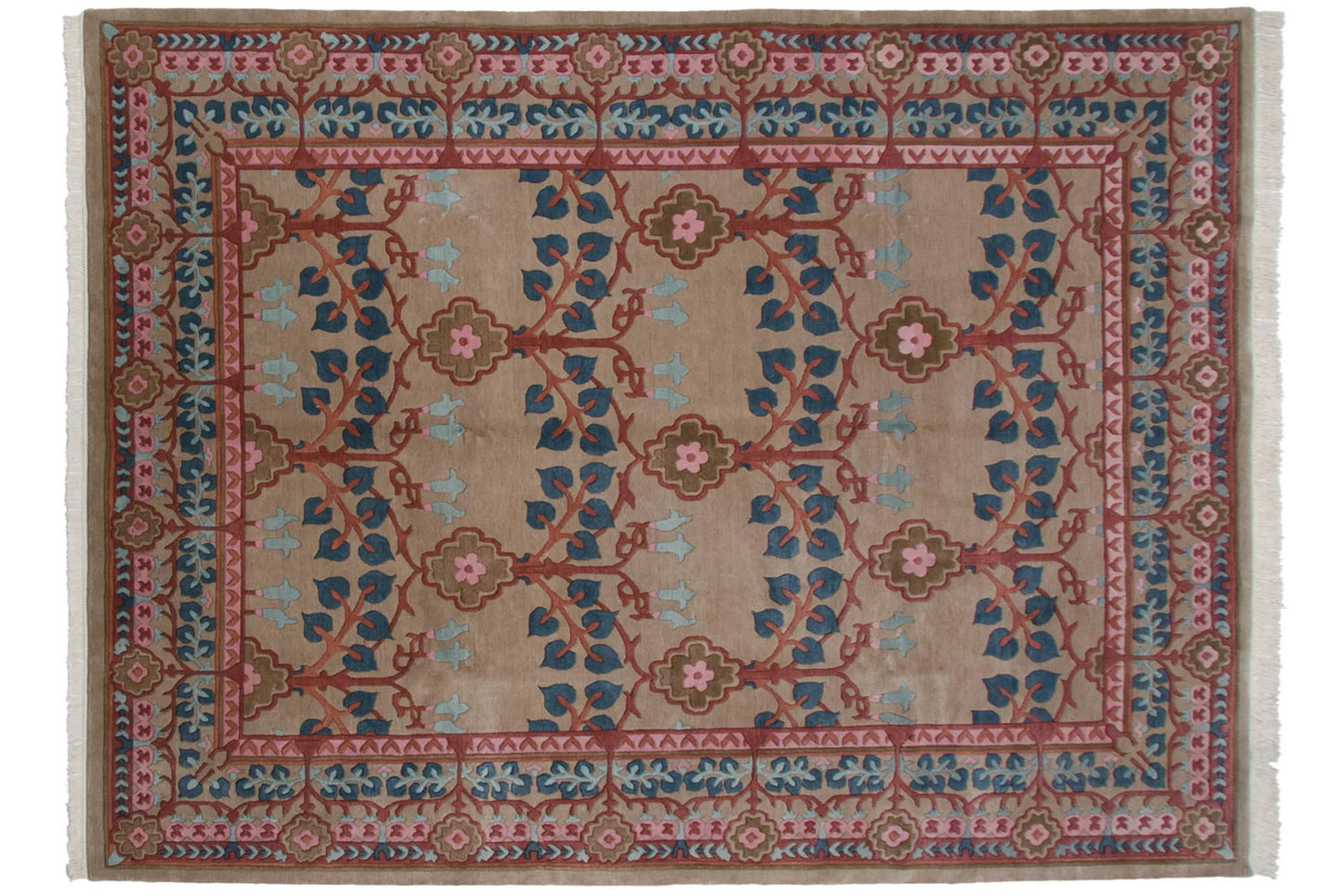 8.5x12 Vintage Indian Arts And Crafts Design Carpet
