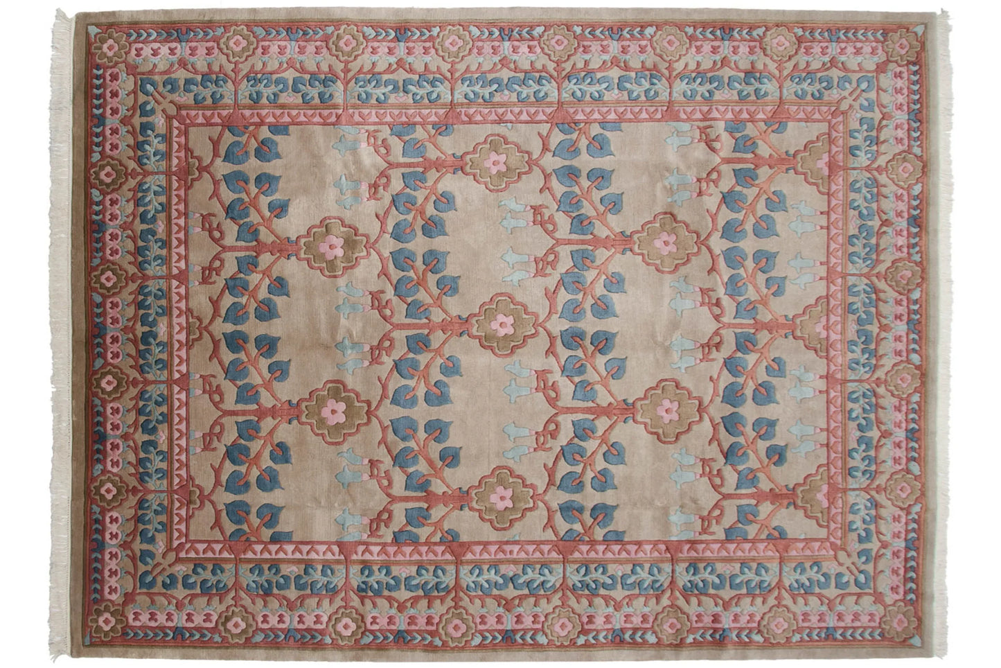 8.5x12 Vintage Indian Arts And Crafts Design Carpet