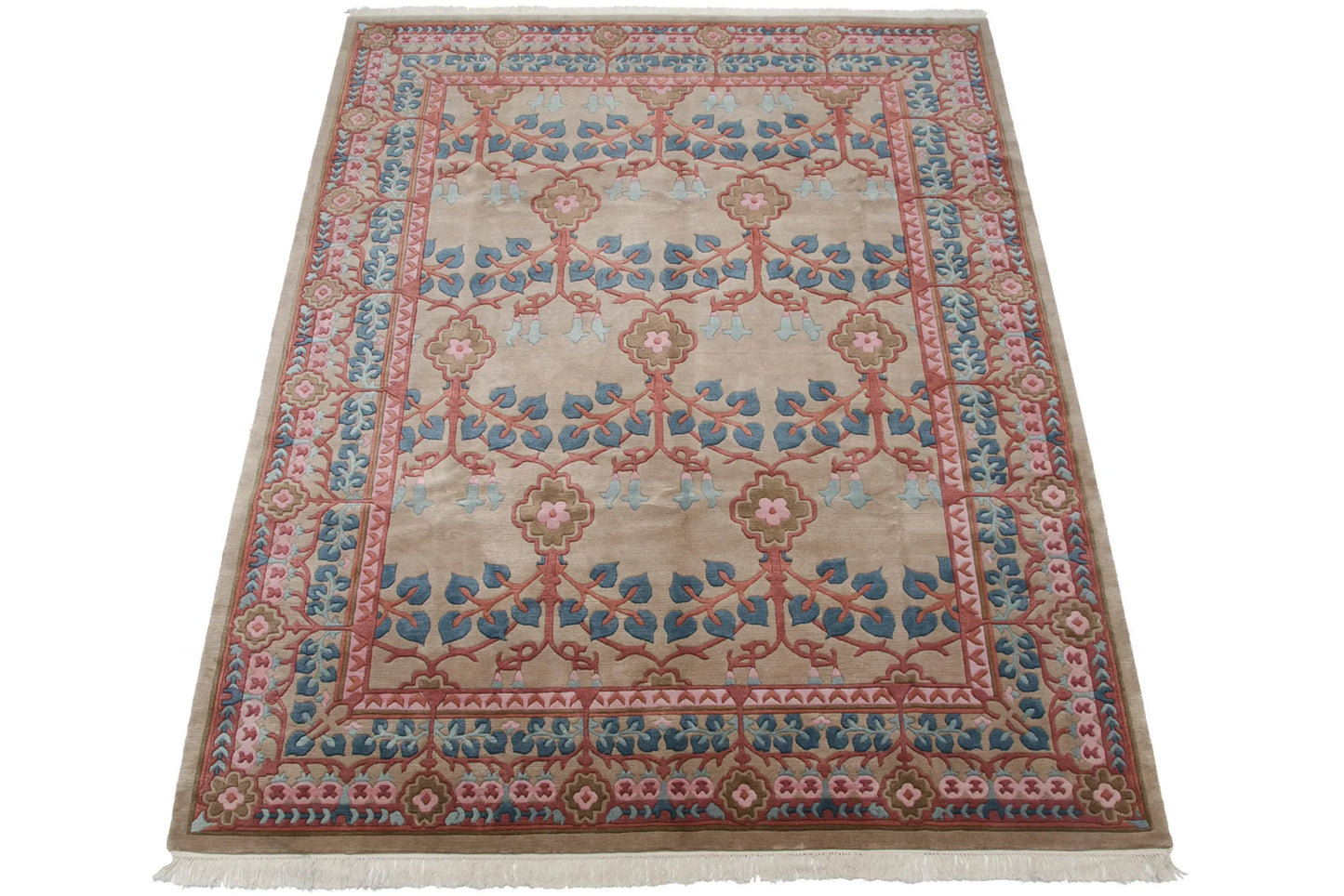 8.5x12 Vintage Indian Arts And Crafts Design Carpet