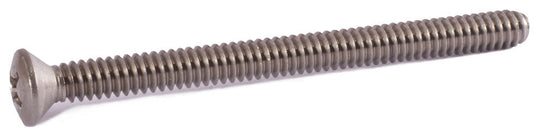 6-32 x 2 Phillips Oval Machine Screw 18-8 (A2) Stainless Steel