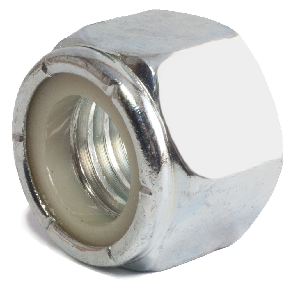 9/16-18 Nylon Insert Locknut Zinc Plated