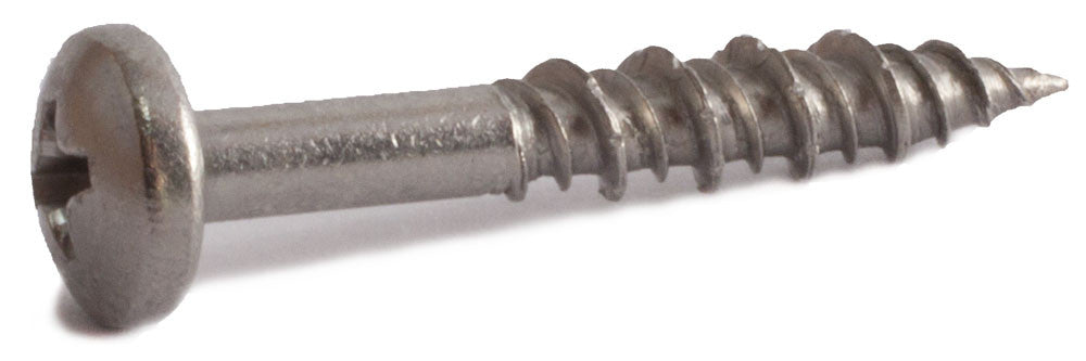 8 x 1/2 Simpson Pan-Head Marine Screw - Phillips Drive 316 SS - Box (100)