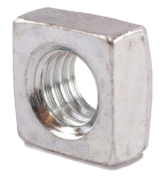 7/16-14 Grade 2 Square Nuts Zinc Plated