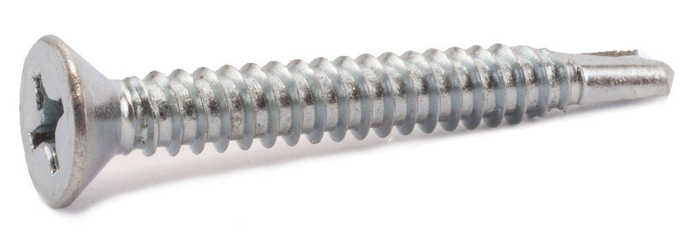 8-18 x 3/4 Phillips Flat Self Drill Screw Zinc Plated