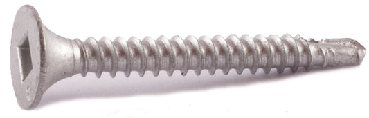 6 x 1 1/4 Simpson Bugle-Head Self-Drilling Screw - Square Drive 410 SS - Box (100)