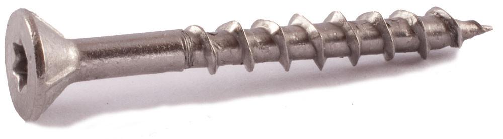 #8 x 2 Simpson 6-Lobe Flat-Head Deck-Drive™ DWP Wood Screws 316 Stainless Steel  (T20) - Box (5 lb. - 640)