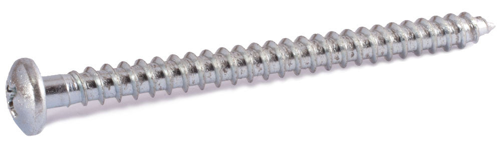 6 x 1 1/2 Phil Pan Sheet Metal Screw Zinc Plated