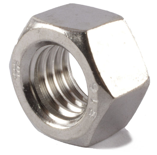1 1/8-7 Finished Hex Nut SS 316 (A4)
