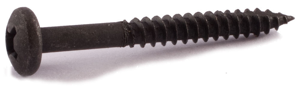 6-20 x 1 1/4 Phillips Pan Face Framing Screw T17 Black Oxide - Carton (8,000)