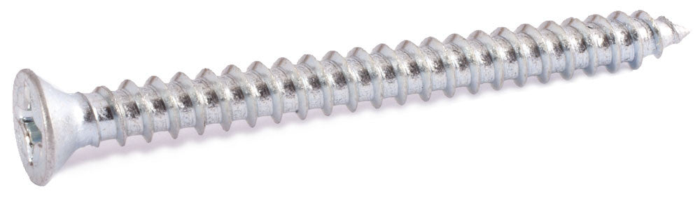 6 x 1 1/4 Phil Flat Sheet Metal Screw Zinc Plated