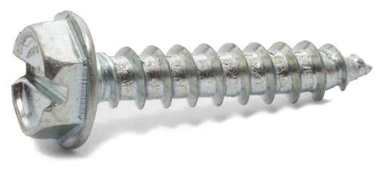 7 x 1/2 Slotted Hex Washer Head Sheet Metal Screw Zinc Plated