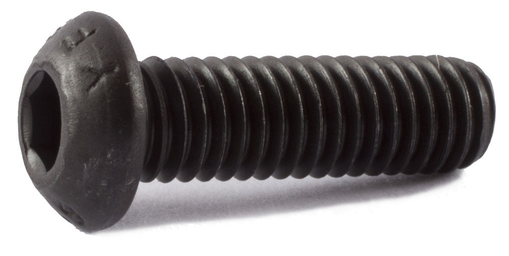 M2-0.40 x 16  Button Socket Cap Screw 12.9 Alloy ISO 7380 Black Oxide - Metric