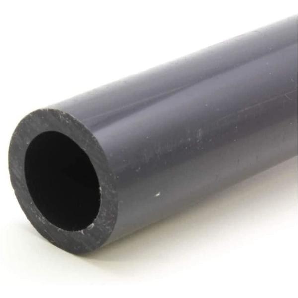 VENTRAL Schedule 80 PVC Pipe 1 Inch (1.315 OD), Grey, Cut Lengths for Industrial, Plumbing, Chemical, High-pressure