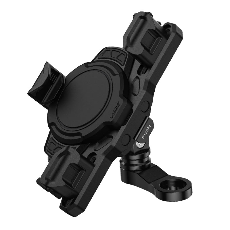 LOBOO PH02S Motorcycle Phone Holder – Adjustable, Anti-Vibration, Wireless Charging