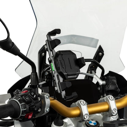LOBOO PH06 Motorcycle Phone Holder – Adjustable Anti-Vibration Mount with Wireless & Wired Fast Charging, 360° Rotation