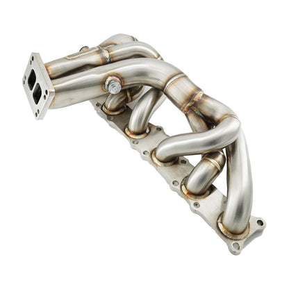 T3 T4 Single Turbo Conversion Exhaust Header Kit For N54 135i 335i 535i AWD Z4 3.0L
