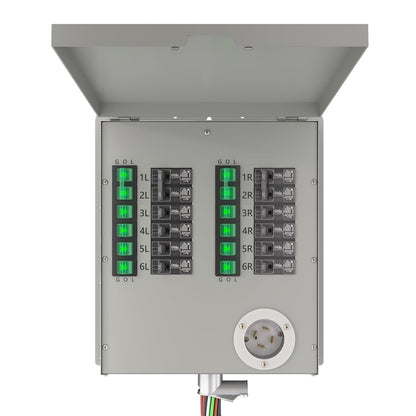Refurbished - Nature's Generator 120/240V 30A 12-Circuit Non-Automatic Transfer Switch