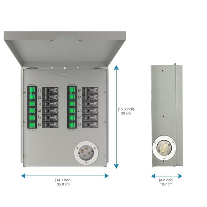 Refurbished - Nature's Generator 120/240V 30A 12-Circuit Non-Automatic Transfer Switch