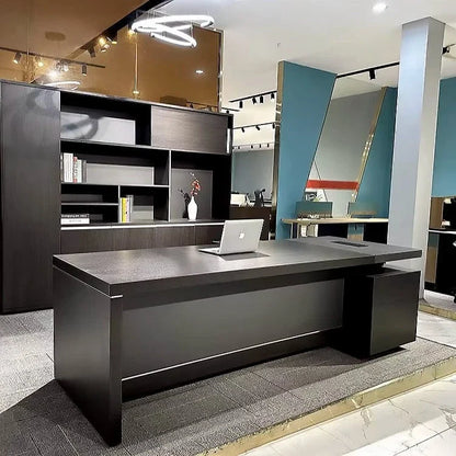 Danton · Modern L-Shaped Executive Desk