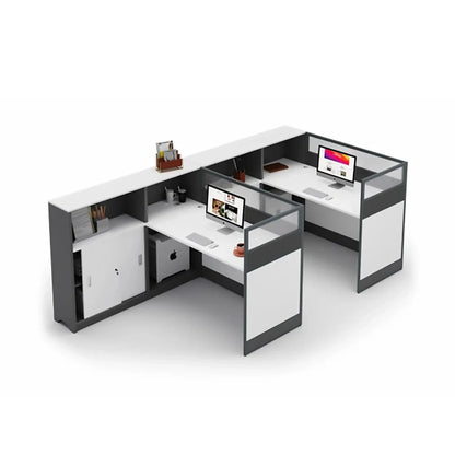 Norven · L-Shaped Cubicle Office Workstation