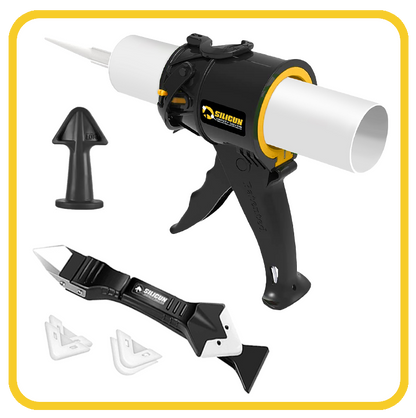 SILIGUN™ Classic Compact 4" Caulking Gun - Complete Kit