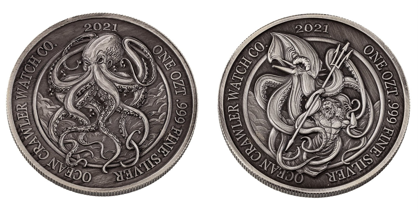Ocean Crawler 1 oz Silver Round - Limited Edition