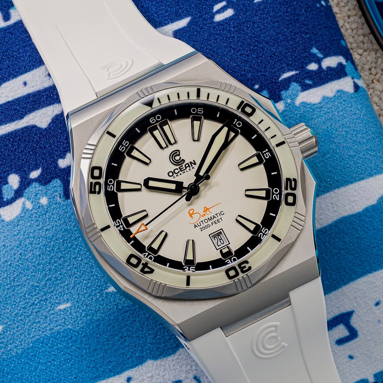 Ocean Crawler Bolt - LumeWave Edition - White - Integrated bracelet Included!