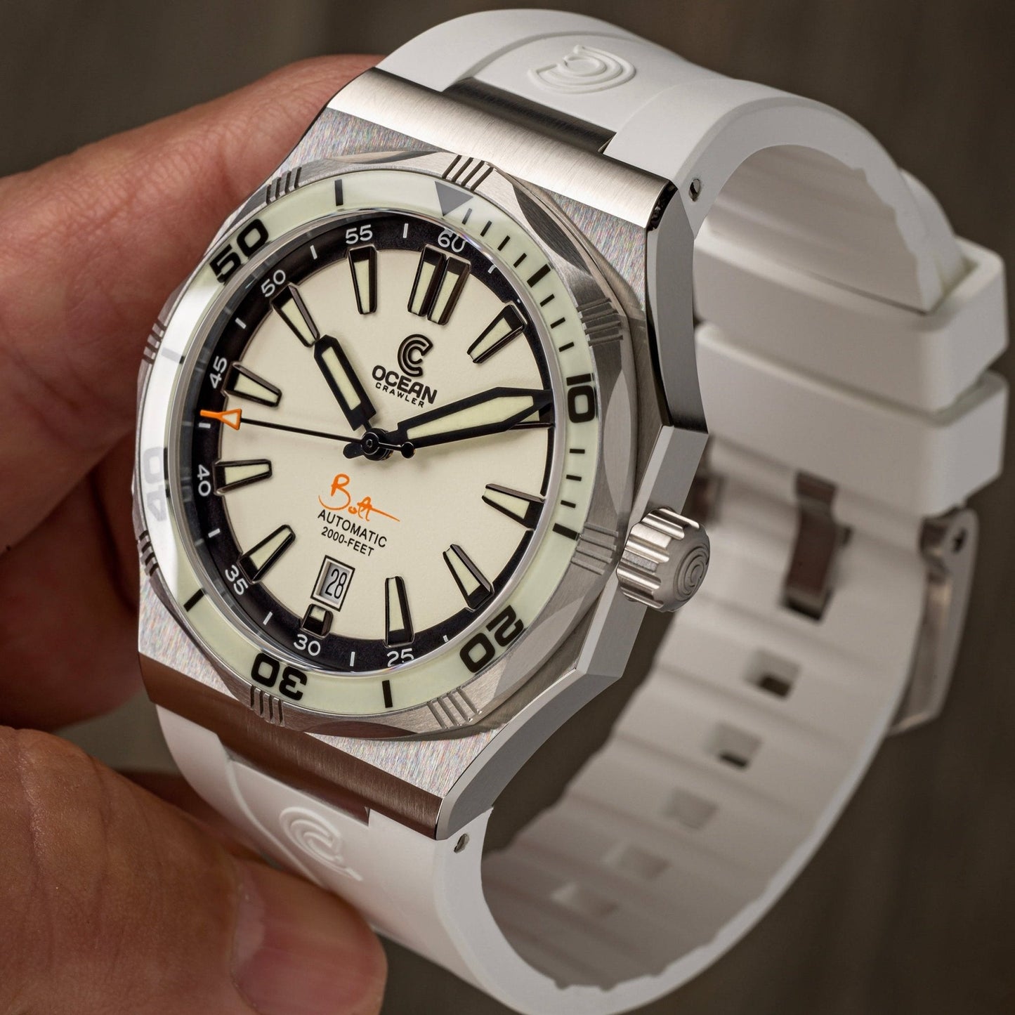 Ocean Crawler Bolt - LumeWave Edition - White - Integrated bracelet Included!
