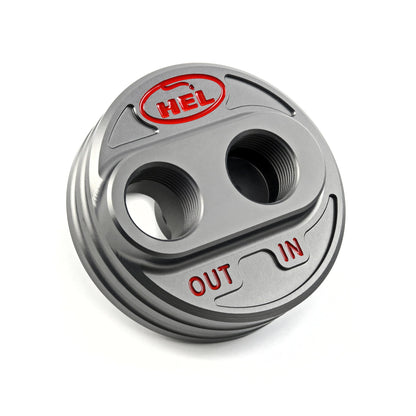 HEL Performance Oil Filter Relocation Take Off Plate