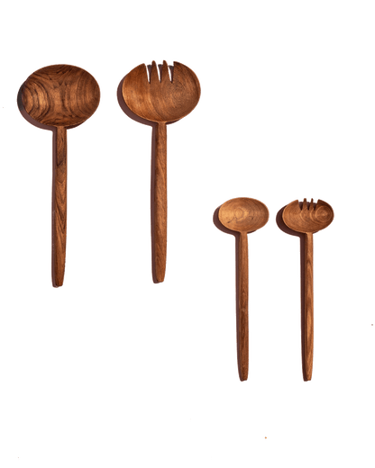 Oval Salad Set Spoons