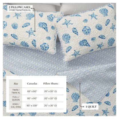 Coastal Quilt Set Bali Collection