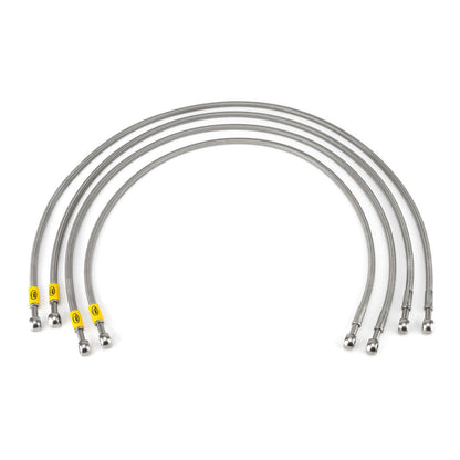 HEL Performance Fuel Injector Lines for Porsche 924 K-JET Early (Banjo Injectors), Stainless Steel Braided