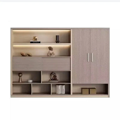 Hartwell · Modern Office Shelves w/ Lighting & Storage
