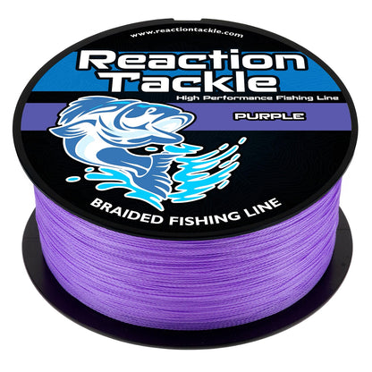 Reaction Tackle Braided Fishing Line - Purple