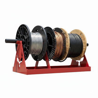 Hardline Wire Rack – Wire Spool Holder for Linemen & Electricians