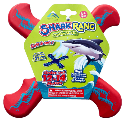 Shark Rang Boomerangs - Retail Boomerang Pack - Soft and Safe boomerangs for kids