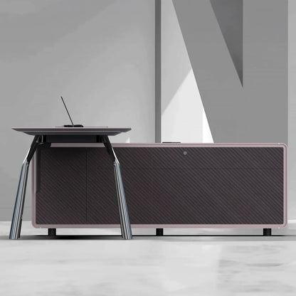 Zyner · Luxury L-Shaped Executive Desk